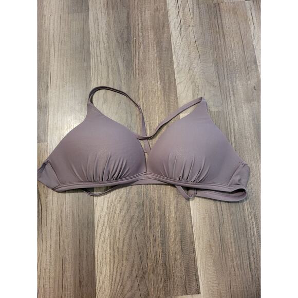 Hula Honey shimmery pale purple strappy padded push up Bikini Top Size D/DD - Picture 1 of 4